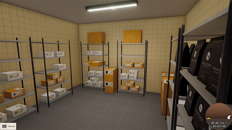 Cup and Counter — Storage room